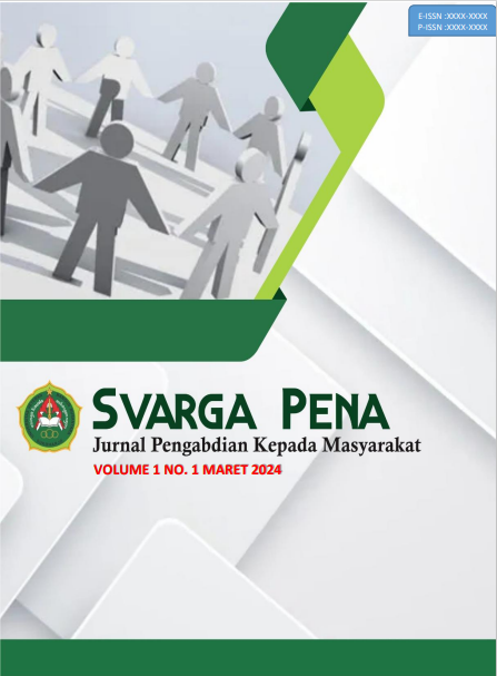 					View Vol. 3 No. 2 (2026): Juni: Svarga Pena : Jurnal Pengabdian Kepada Masyarakat
				